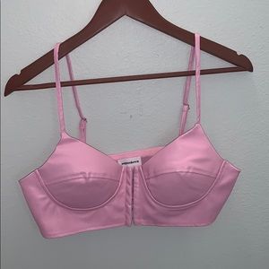 Pink bra top